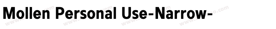 Mollen Personal Use-Narrow字体转换